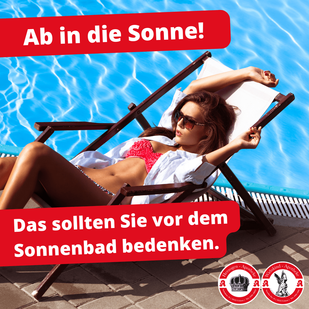 Sonnenschutz im Frühling von der Widukind-Apotheke Uelzen